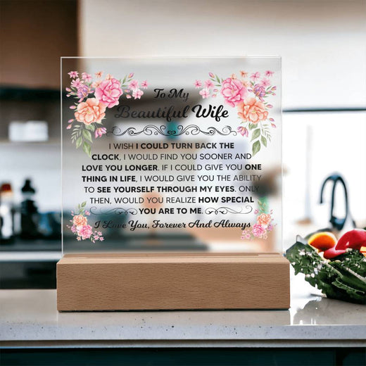 My Beautiful Wife Square Acrylic Plaque