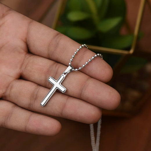 To My Son This Old Lion Cross Necklace Gift Set