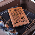 To My Daughter Promise Leather Journal