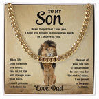 To My Son, Never Forget That I Love You