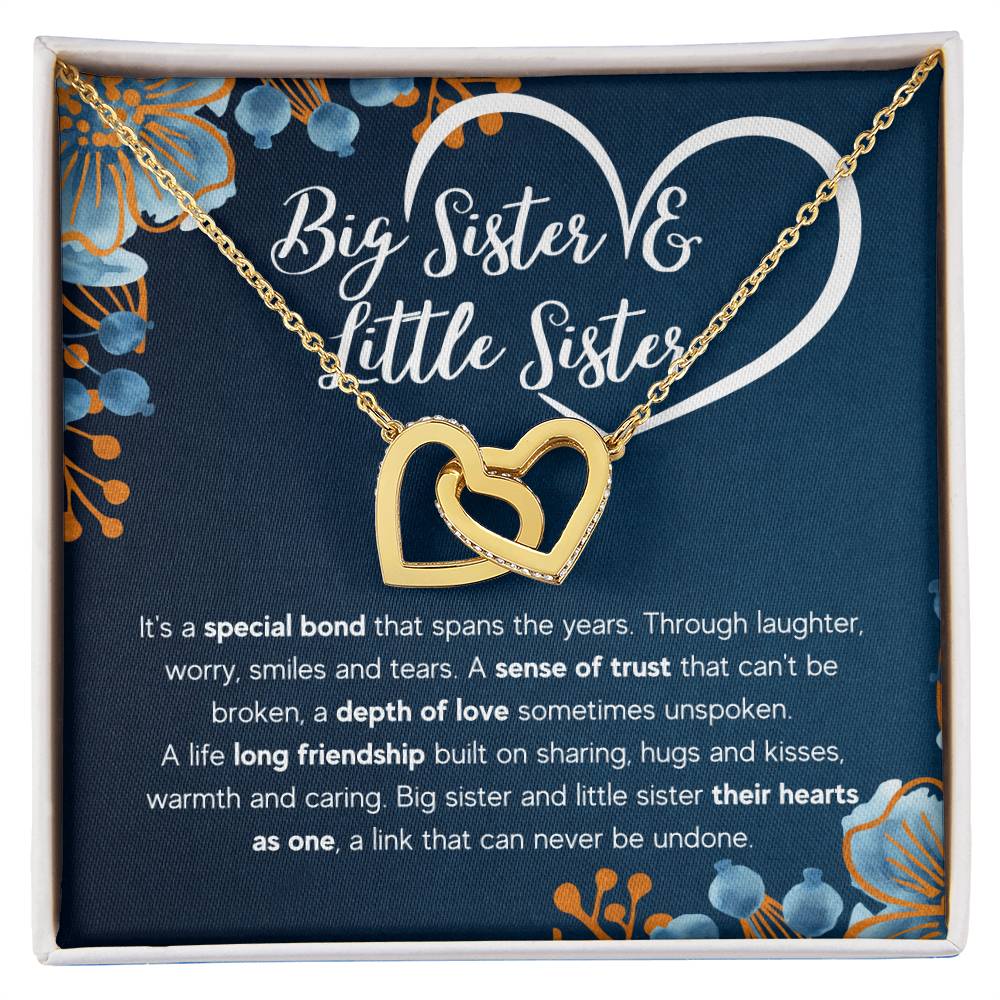 To My Sister Bond Interlocking Necklace Gift Set