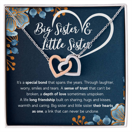 To My Sister Bond Interlocking Necklace Gift Set