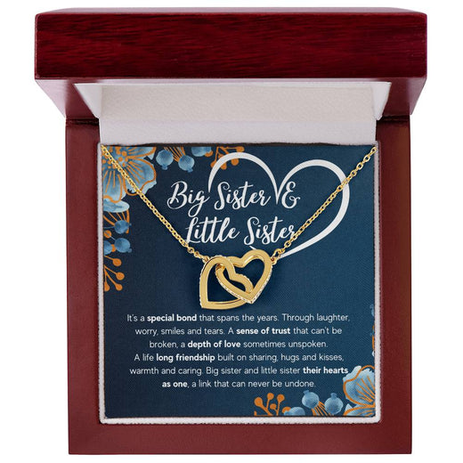 To My Sister Bond Interlocking Necklace Gift Set