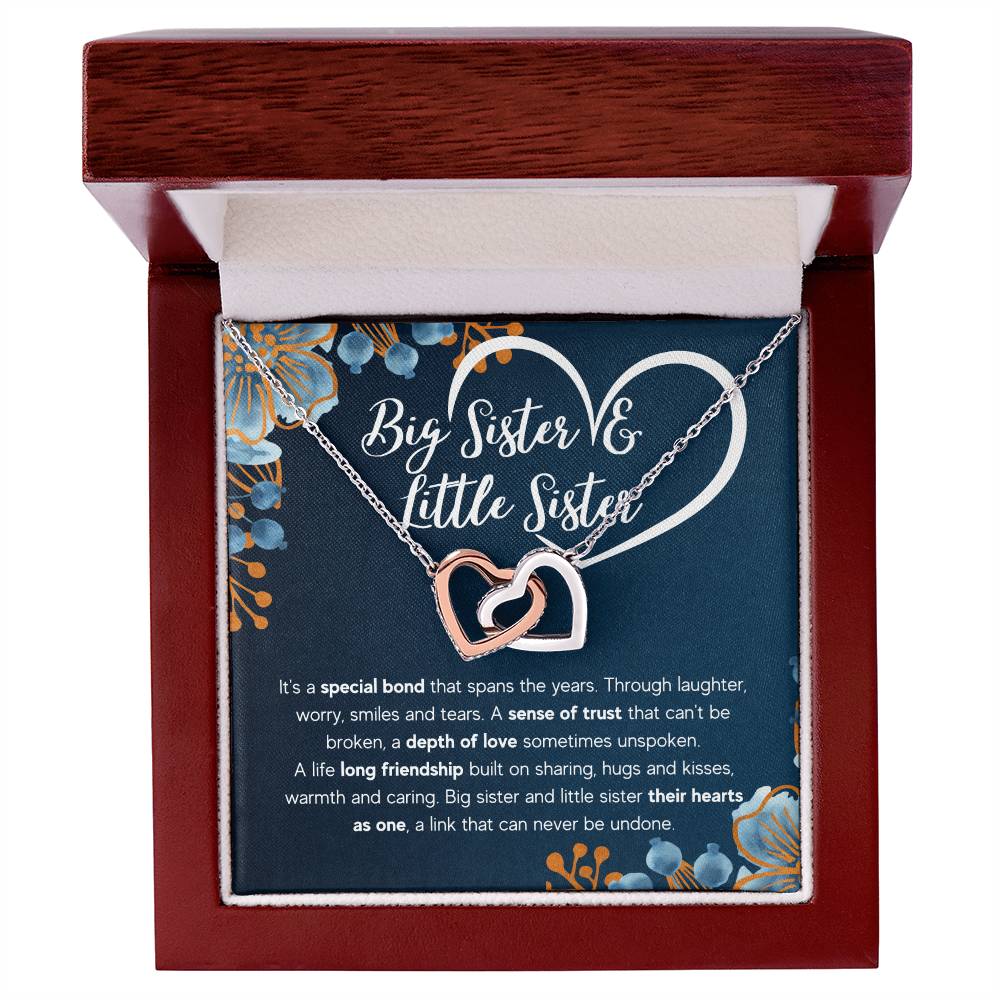 To My Sister Bond Interlocking Necklace Gift Set
