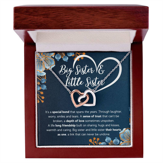 To My Sister Bond Interlocking Necklace Gift Set