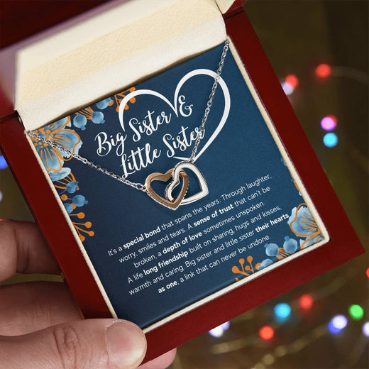 To My Sister Bond Interlocking Necklace Gift Set