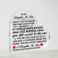 To My Daughter In Law Honor Heart Acrylic Plaque
