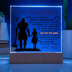 To My Daughter Skies Acrylic Plaque