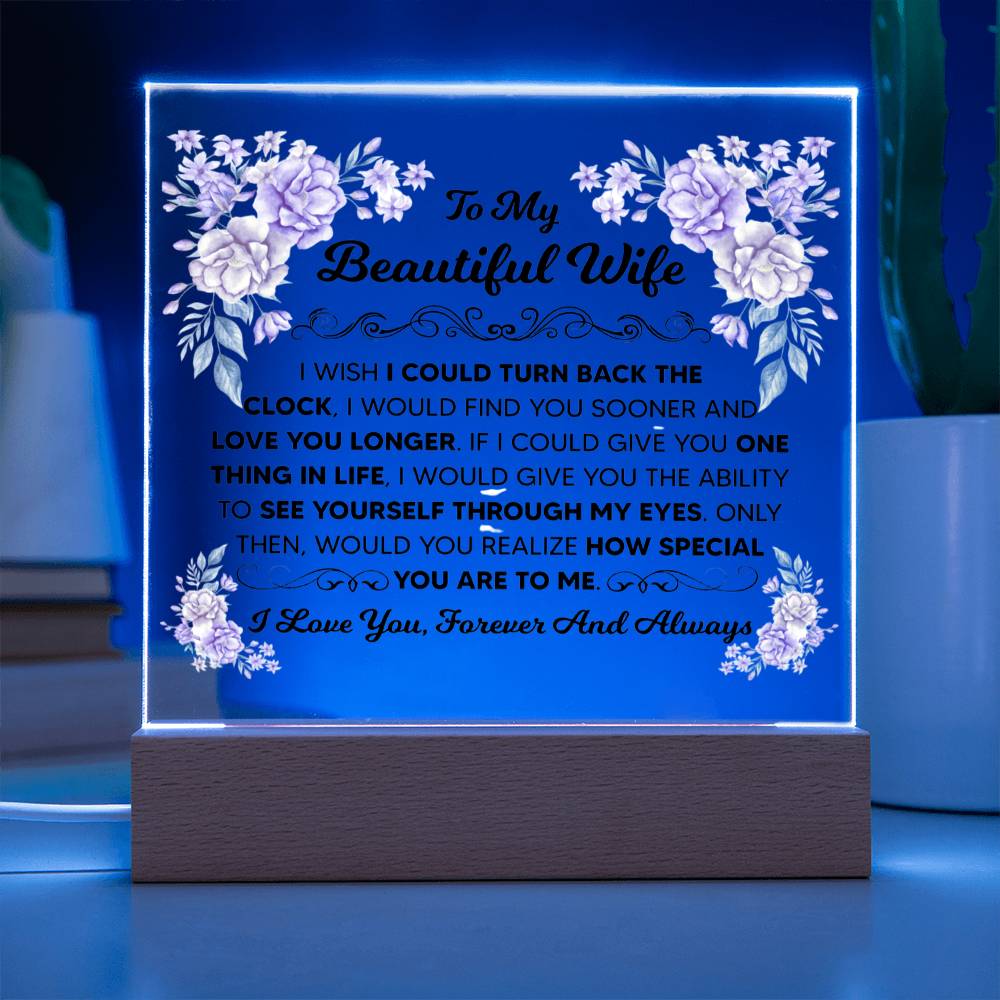 My Beautiful Wife Square Acrylic Plaque