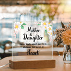 To My Daughter Distance Square Acrylic Plaque
