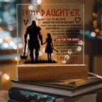 To My Daughter Skies Acrylic Plaque