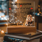 To My Daughter Braver Square Acrylic