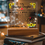 To My Daughter Square Acrylic Plaque