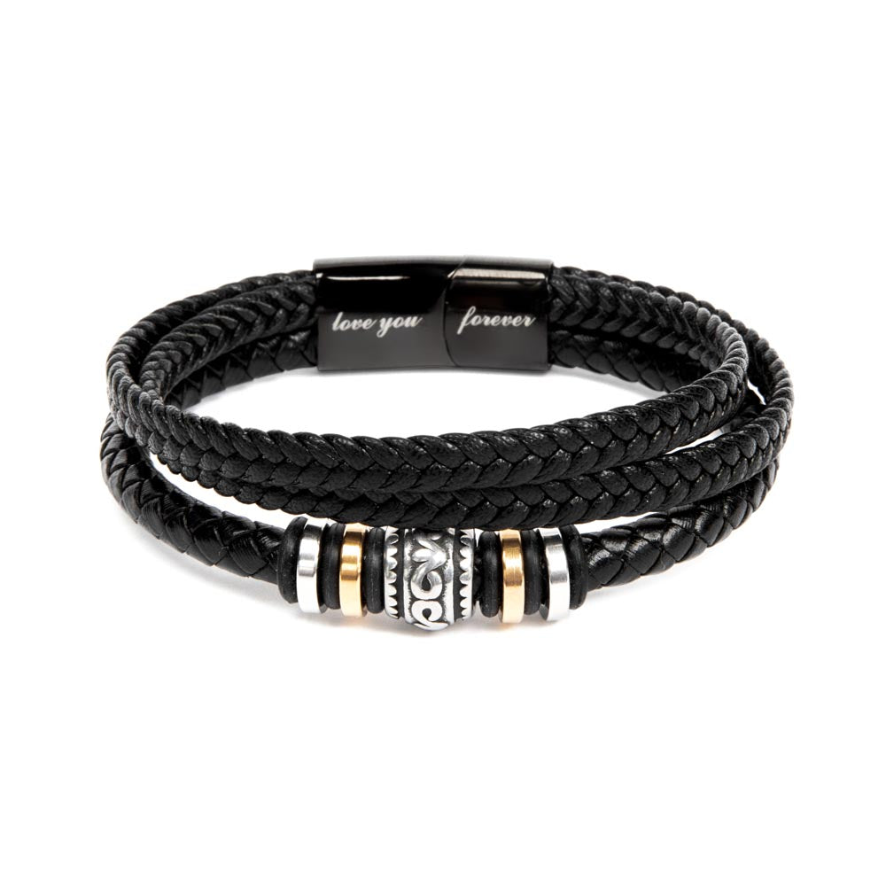 To My Son Stand Tall Bracelet