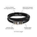 Love You Forever To My Grandson Bracelet Will Never Lose