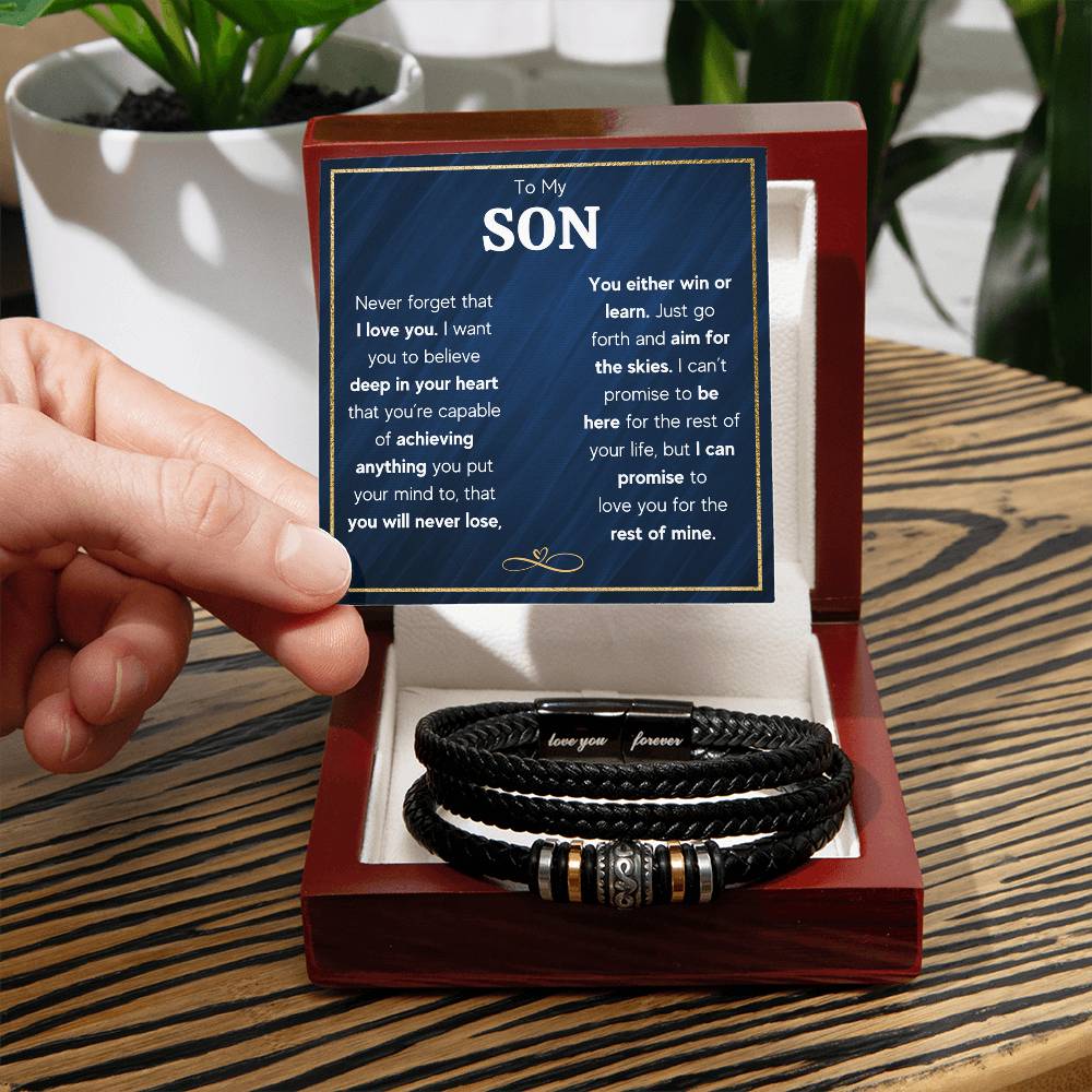 To My Son Skies Bracelet