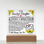 To My Daughter Square Acrylic Plaque