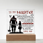 To My Daughter Skies Acrylic Plaque