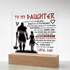 To My Daughter Skies Acrylic Plaque