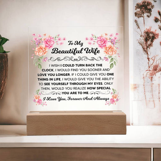My Beautiful Wife Square Acrylic Plaque