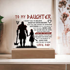To My Daughter Skies Acrylic Plaque