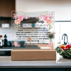 My Beautiful Wife Square Acrylic Plaque