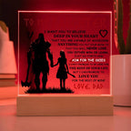 To My Daughter Skies Acrylic Plaque