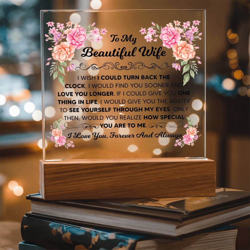 My Beautiful Wife Square Acrylic Plaque