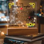 To My Daughter Square Acrylic Plaque