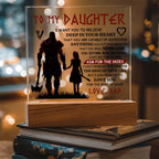 To My Daughter Skies Acrylic Plaque