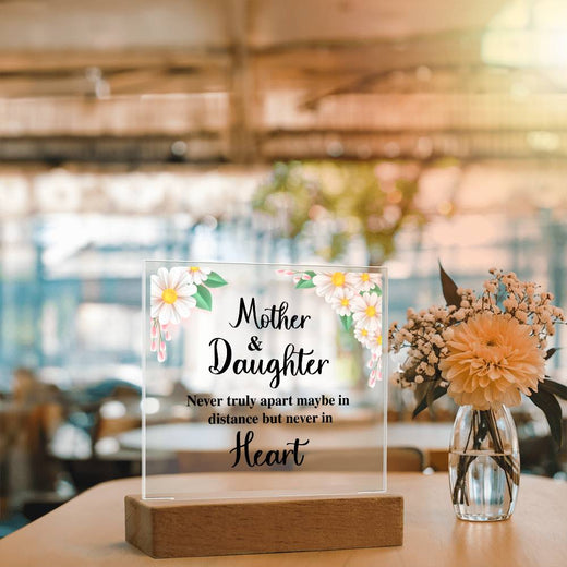 To My Daughter Distance Square Acrylic Plaque