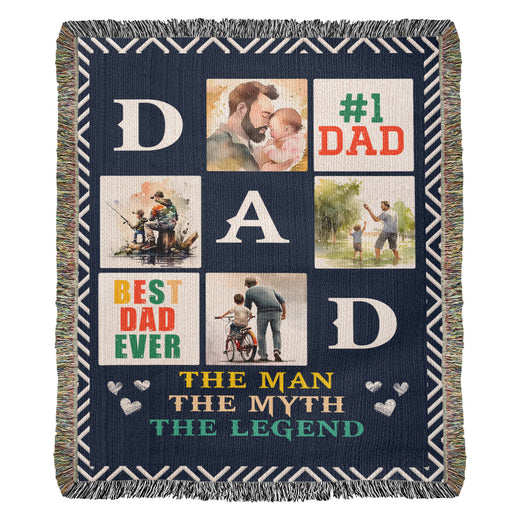 Best Dad Ever - Woven Blanket