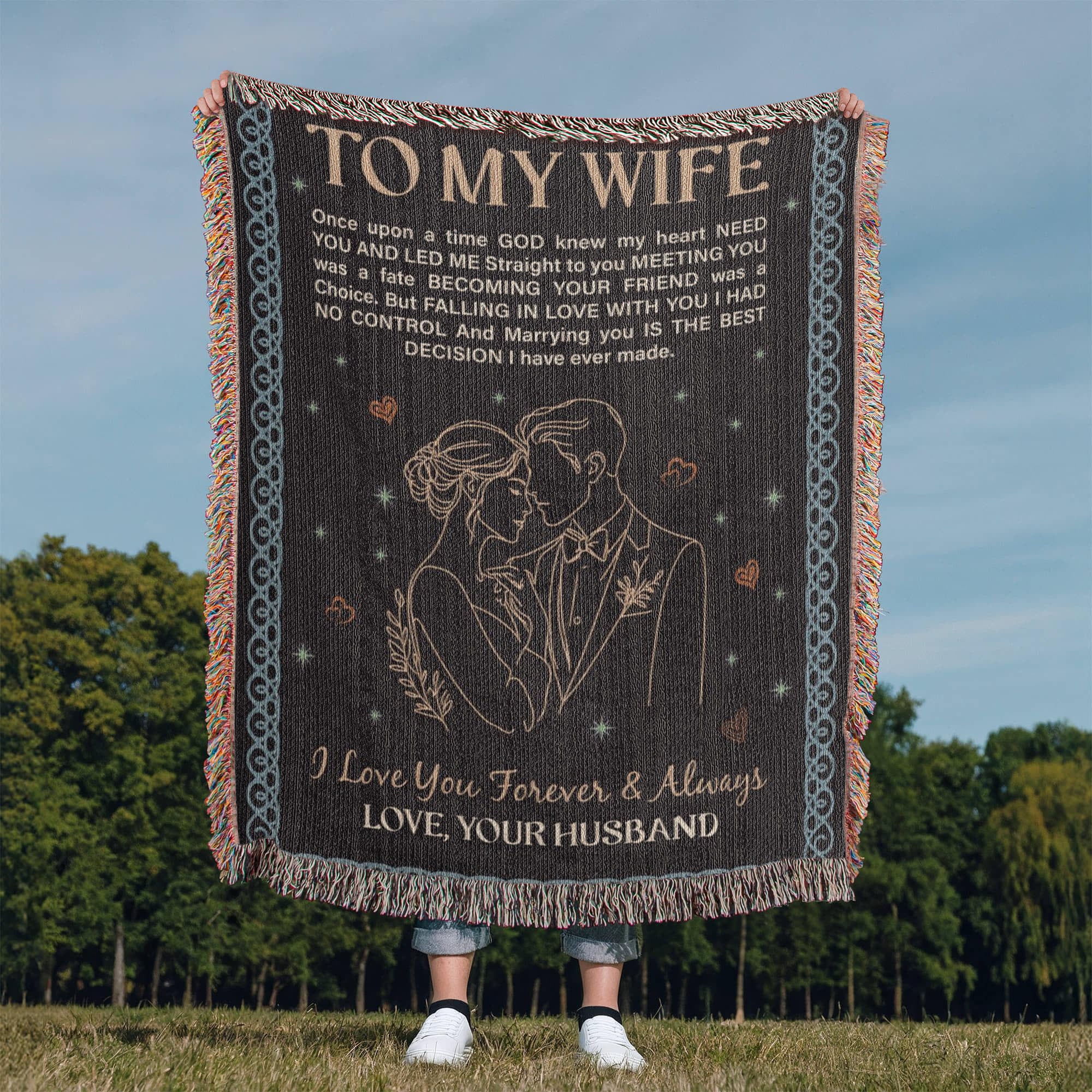 To My Wife - Heirloom Woven Blanket