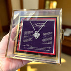 Chapters Cross - Daughter Birthday Necklace with Rose Box